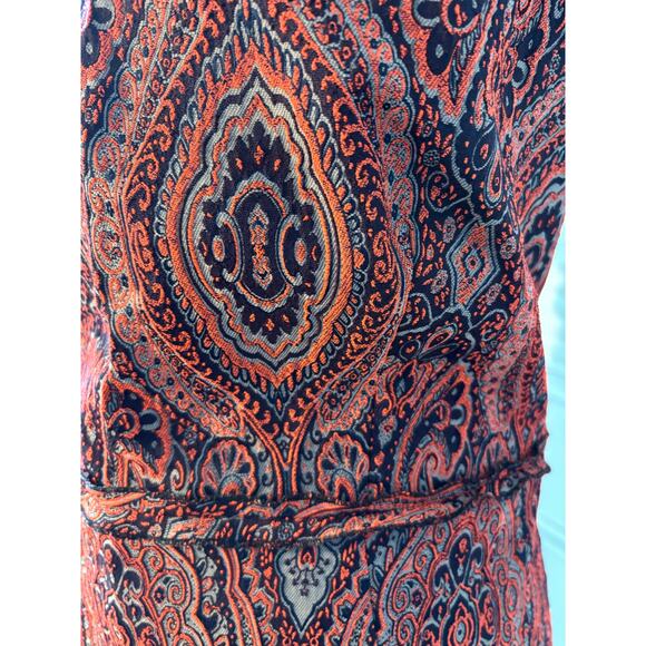 BODEN Limited Edition Cap Sleeve Heavy Brocade Top - Picture 3 of 9